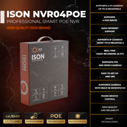 ISON-NVR04 POE SMART PROFESSIONAL NVR-2 ISON-NVR04 POE SMART PROFESSIONAL NVR-2