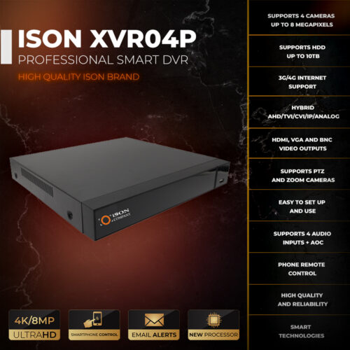 ISON-XVR04P DVR-2 PROFISSIONAL INTELIGENTE ISON-XVR04P DVR-2 PROFISSIONAL INTELIGENTE