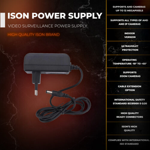 07 High quality ISON power supplies for CCTV cameras