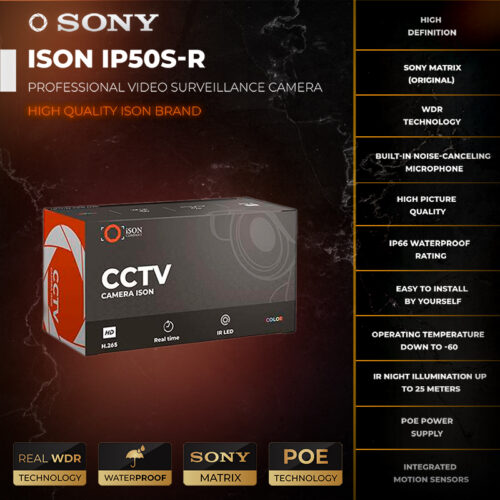 Digital IP CCTV Camera with POE ISON IP50S-R 2