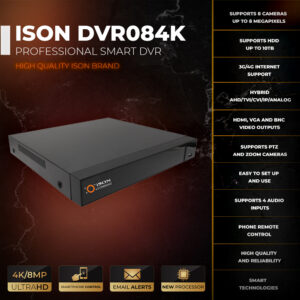 ISON-DVR084K DVR PROFISSIONAL INTELIGENTE