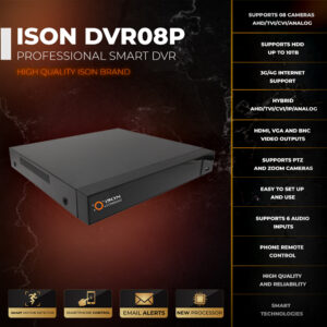 ISON-DVR08P DVR-2 PROFISSIONAL INTELIGENTE