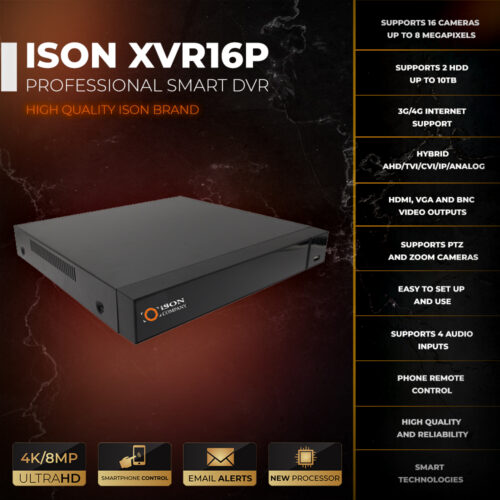 ISON-XVR16P DVR-2 PROFESIONAL INTELIGENTE
