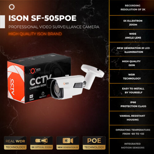 ISON SF-505POE Digital IP POE Video Surveillance Camera with Electronic Zoom 2 ISON SF-505POE Digital IP POE Video Surveillance Camera with Electronic Zoom 2