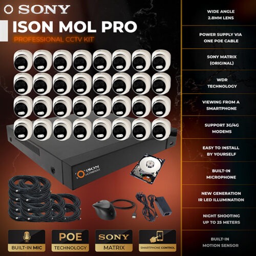 ISON MOL-32 PRO with 4TB hard disk drive ISON MOL-32 PRO with 4TB hard disk drive