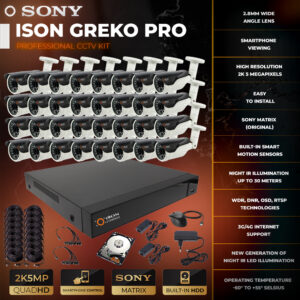 ISON GREKO-32 5 megapixel video surveillance system WITH HDD