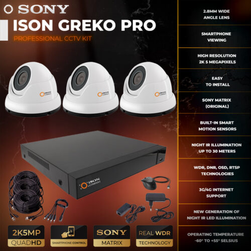 ISON GREKO-3K 5 megapiksel video gözetim sistemi
