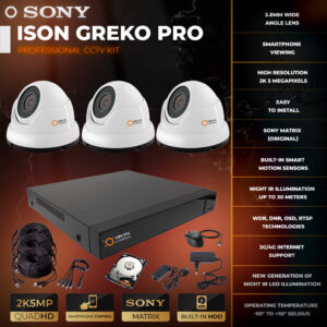 ISON GREKO-3K HDD İLE 5 megapiksel video gözetim sistemi