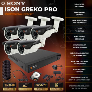 ISON GREKO-5 5 megapixel video surveillance system WITH HDD