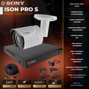 Video surveillance system for 1 camera 2 megapixels ISON PRO S Eye