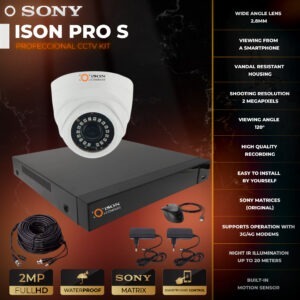 Video surveillance system for 1 camera 2 megapixels ISON PRO S Eye K