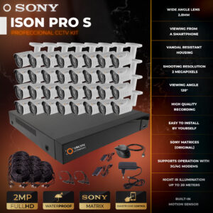 Video surveillance system for 32 cameras ISON PRO S 2 megapixel Perimeter