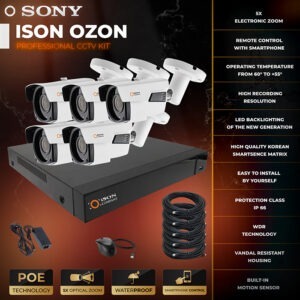 ISON OZON-5 for 5 cameras POE 5 megapixels