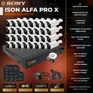 ISON ALFA PRO X-32 with 8TB hard disk drive