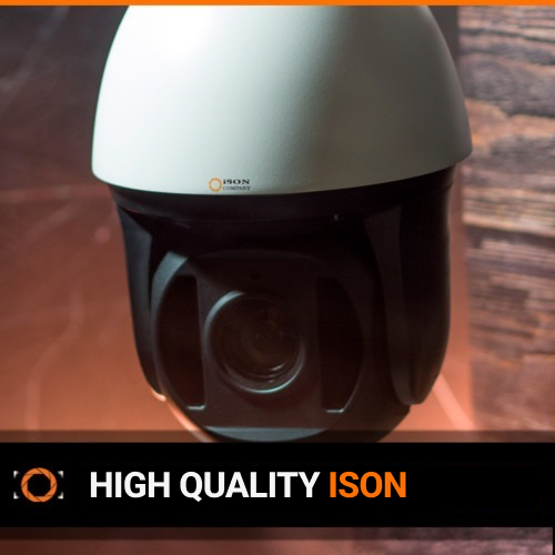 Professional Smart Digital Rotary IP CCTV security Camera with 20x Zoom PTZ  ISON IP20SPTZ-PT5-E megapixels