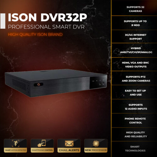 ISON-DVR32P DVR PROFESIONAL INTELIGENTE